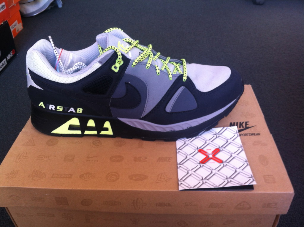 Air Stab. size x Dave White. sz 12 US. DEADSTOCK (2 sets of laces)